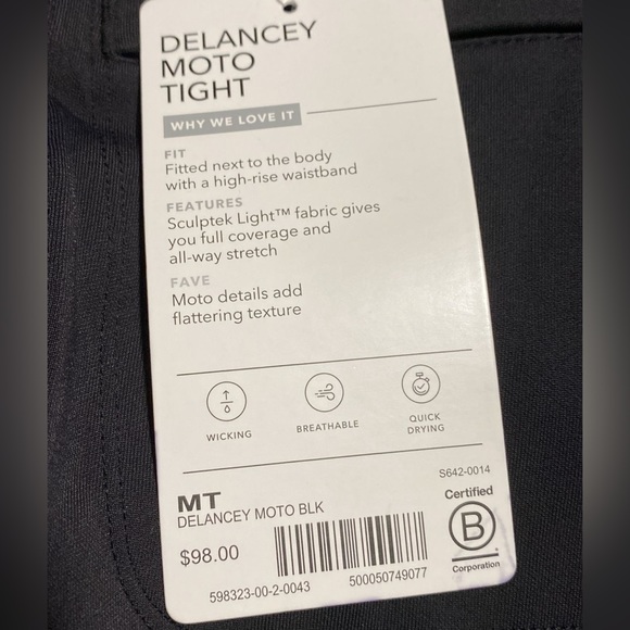 Athleta Delancey Moto Tight // Black - Picture 8 of 16